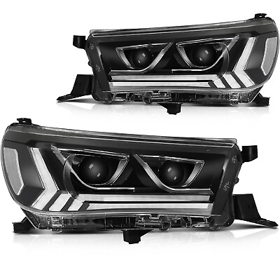 #ad Lamps For 2015 up Toyota Hilux Front Headlights Light Projector Corner Pair $280.99