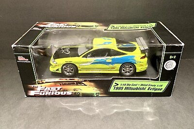 #ad Racing Champions 1995 Mitsubishi Eclipse Fast and Furious 1:18 Diecast READ DESC $175.00