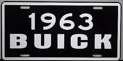 #ad 1963 BUICK METAL LICENSE PLATE RIVIERA ESTATE WAGON ELECTRA LESABRE INVICTA $18.95