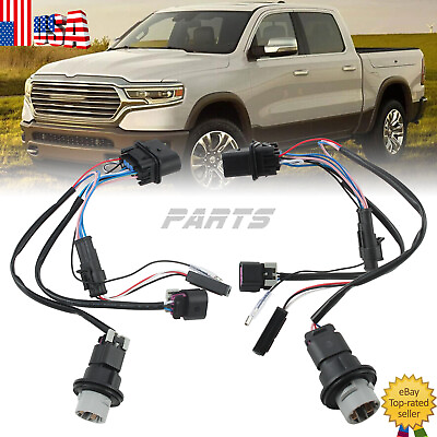 #ad 2x Projector Headlights Conversion Wire Harness For 2013 2018 Ram 1500 2500 3500 $26.92