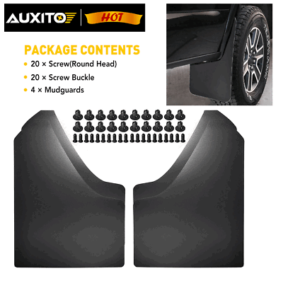 #ad 4PCS Universal Car Mud Flaps Splash Guards for Front Rear Auto Car Fast Ship PZ $26.29