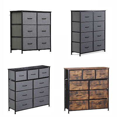 #ad Dresser for Bedroom Storage Tower Tall Chest Organizer Unit 6 8 9 Fabric Drawers $48.58