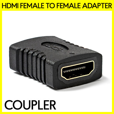 #ad HDMI Female to Female Adapter Coupler Connector HDMI Cable Extender $6.69