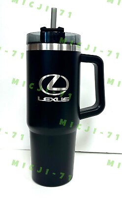 #ad Lexus Black Cup With Holder Mug 30oz Stainless Steel Thermal Water Bottle $42.99