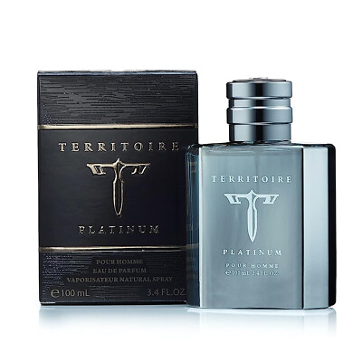 #ad Territoire Platinum Eau de Parfum Spray for Men. Smooth Fragrance. 3.4 fl.oz $17.99