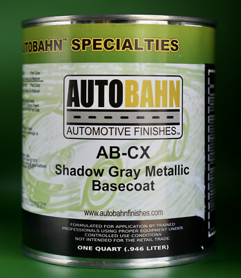 #ad Autobahn AB CX Shadow Gray Metallic Basecoat QUART Ford CX Automotive Car Paint $41.99