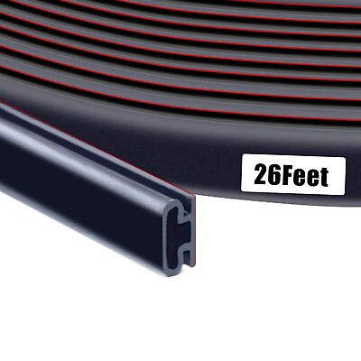 #ad 26Feet Rubber Seal Door weatherstripping Width 7 20 inch Thickness 23 100 inc... $16.94