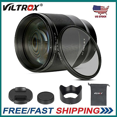 #ad VILTROX 85mm F1.8 STM Autofocus Large Aperture Portrait Lens for Nikon Z Mount $329.00