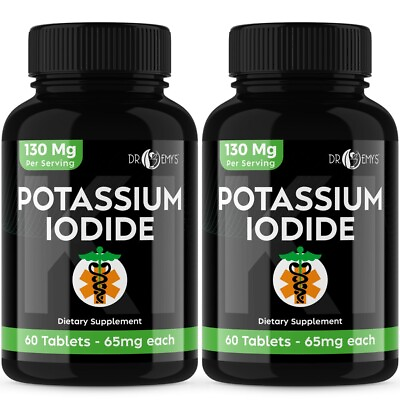 #ad #ad 2PK Potassium Iodide Pills Tablets☆130 mg Supplement☆Survival Kit Fallout $17.98