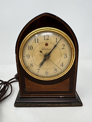 #ad Antique Warren Telechron Electric Clock Model 327 Desk Mantle Shelf. Working. $42.95