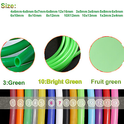 #ad Green Silicone Vacuum Vac Hose Pipe Tube Water Air Food Grade Beer Pipe All Size $100.29
