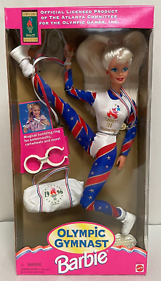 #ad Mattel Olympic Gymnast Barbie Doll 1996 Atlanta Olympics UNOPENED $25.00