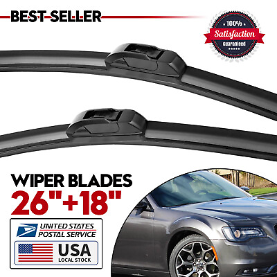 #ad Set 26quot;amp;18quot; Bracketless OEM Windshield Wiper Blades For Toyota Prius V 2013 2015 $12.99