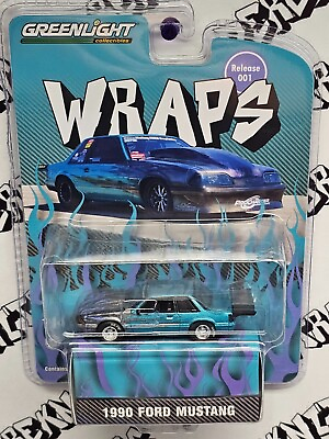 #ad GreenLight Collectibles 1990 Ford Mustang Fox Body WRAPS Part Time Collector $15.99