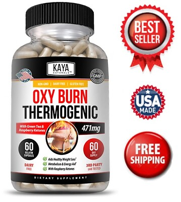 #ad Premium OXY Burn Thermogenic 471mg Appetite Control Weight Loss Fat Burner $9.98