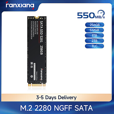 #ad Fanxiang M.2 SATA SSD 1TB 2TB 512GB 256GB NGFF M2 Internal Solid State Drive Lot $21.99
