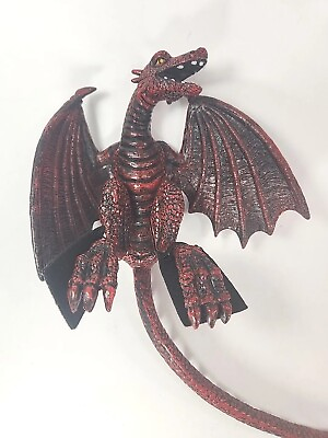 #ad Crazy Bonez By Seasons 6” Dragon Figure with 23quot; Long Tail Rare Red Color $21.50