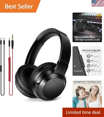 #ad Comfortable Hi Res Over Ear Headphones with Sound Isolation Wide Compatibility $83.59