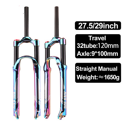 #ad Rainbow 27.5 29er Supension Air Inch vacuum plating MTB Bike Front Fork $133.88