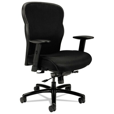 #ad HON VL705VM10 19.25 in. 22.25 in. Height Wave Mesh Big and Tall Chair BK New $552.69