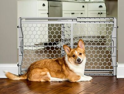 #ad 28quot; 42quot; Retractable Pet Gates Extra Wide Indoor Dog Barrier Guard Safety Fence $25.09