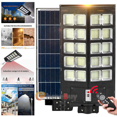 #ad 1600W LED Solar Power Lights Outdoor PIR Motion Sensor Garden Security Wall Lamp $144.75