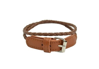 #ad Brown Leather Wrap Buckle Bracelet Saddle Brown Leather Unisex Leather Cuff $9.00