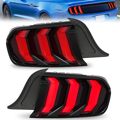 #ad For Ford Mustang 2015 20 Tail Lights Sequential Turn Signal LED LeftRight Side $196.00