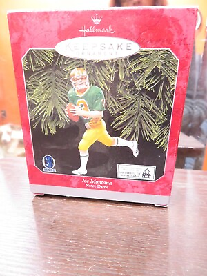 #ad Hallmark 1998 Keepsake Christmas Ornament Joe Montana NCAA Football Notre Dame $16.00
