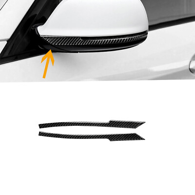 #ad 2Pcs Carbon Fiber Rearview Side Mirror Trim For Audi Q5 2010 2018 Q7 2008 2015 $12.28