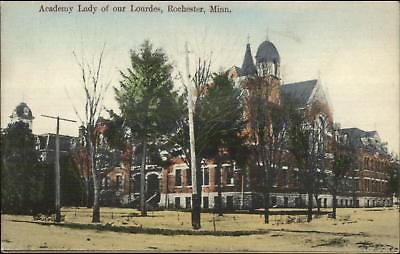 #ad Rochester MN Academy Lady of our Lourdes c1910 Postcard $6.89