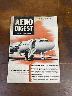 #ad Aero Digest Magazine July 1948 $15.00