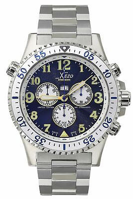 #ad Xezo Air Commando Swiss Made Pilot Watch. 200 M WR. Strong Lume Sapphire Crystal $387.00