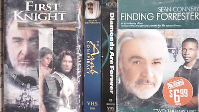 #ad Sean Connery VHS Tape Lot Set of Twelve VHS Tapes Classic Connery Films 3znn $29.00