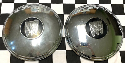 #ad 1960 1961 1962 1963 Buick Dog Dish Wheel Hubcaps 11” Set of 2 GM OEM 60 61 62 63 $55.00