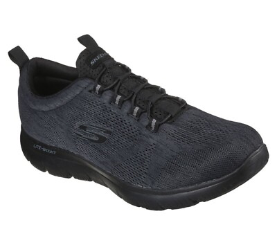 #ad NEW Skechers Men#x27;s Summits Louvin Slip on Comfort Sneaker Black Medium Size US $55.99