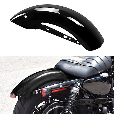 #ad Gloss Black Rear Fender Fit For Harley Sportster XL883 1200 48 72 2004 2023 2022 $116.99