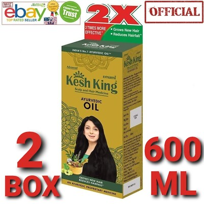 #ad Kesh King Oil Ayurvedic USA OFFICIAL 2 Box 600 ml Hair Growth EXP.2026 NEW FRESH $39.95