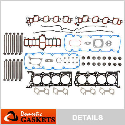 #ad Fits 00 04 Ford F150 F350 Expedition Excursion E150 5.4L Head Gasket Set Bolts $119.28