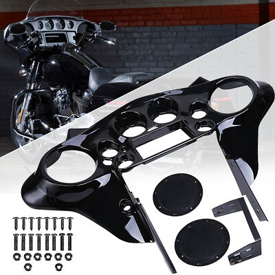 #ad Double DIN Inner Fairing Kit for Harley FLH Street Glide 1998 2013 Ultra Classic $306.39