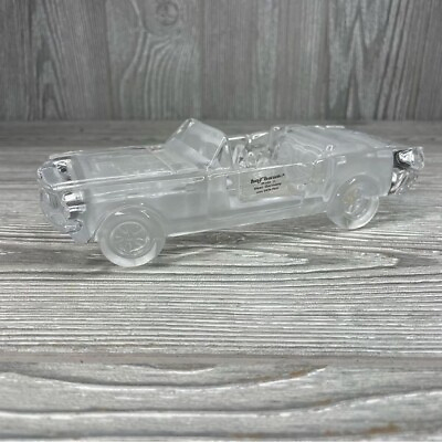 #ad Hofbauer Crystal Car 1964 Ford Convertible Mustang Paperweights decor figurine $136.00