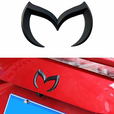#ad #ad Black Evil M Logo Emblem Badge Decal For Mazda 3 6 Mazdaspeed CX 5 MX 5 Miata $9.87