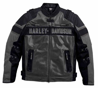 #ad Harley Davidson Codec Textile amp; Mesh Riding Jacket Black Mesh $130.00