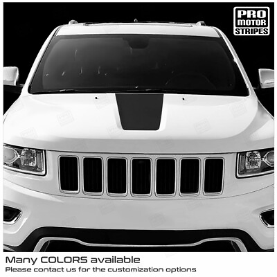 #ad Jeep Grand Cherokee 2011 2021 Hood Center Accent Decal Stripes Choose Color $24.50