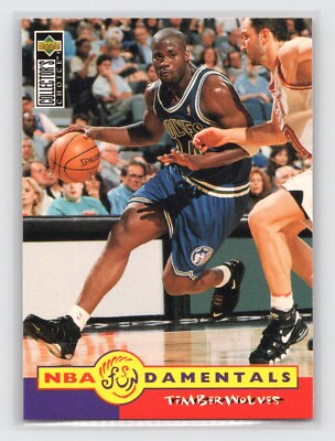 #ad Isaiah Rider 1996 UD Collector#x27;s Choice NBA Fundamentals #181 Timberwolves $2.00