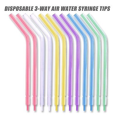 #ad 1500 Dental Disposable Air Water Syringe Tips Rainbow Variety 6 Bags of 250 $69.99