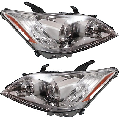 #ad Headlight Set For 2010 2011 Lexus ES350 Base Model Left and Right Clear Lens 2Pc $362.44