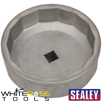 #ad Sealey Oil Filter Cap Wrench 74mm 14 Flutes 3 8quot; Drive Purlux Grove Filters GBP 19.35