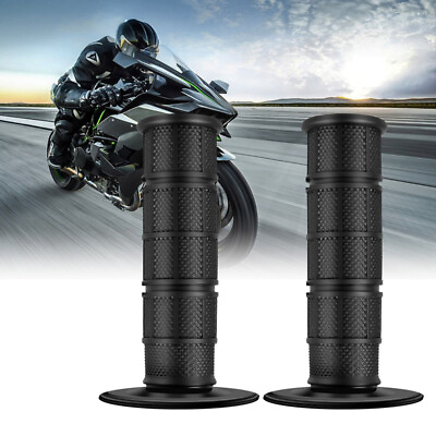 #ad Motorcycle grips Handlebar grips Motorcycle scooter 24mm rubber Motocross AU $13.92