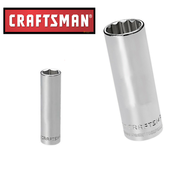 Craftsman Socket quot;1 4 amp; 3 8quot; Drives Deep 6 amp; 12 pt NEW Buy 2 Get 1 Free $8.95